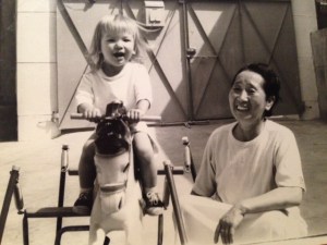 A joyful Carla and her loving grandma